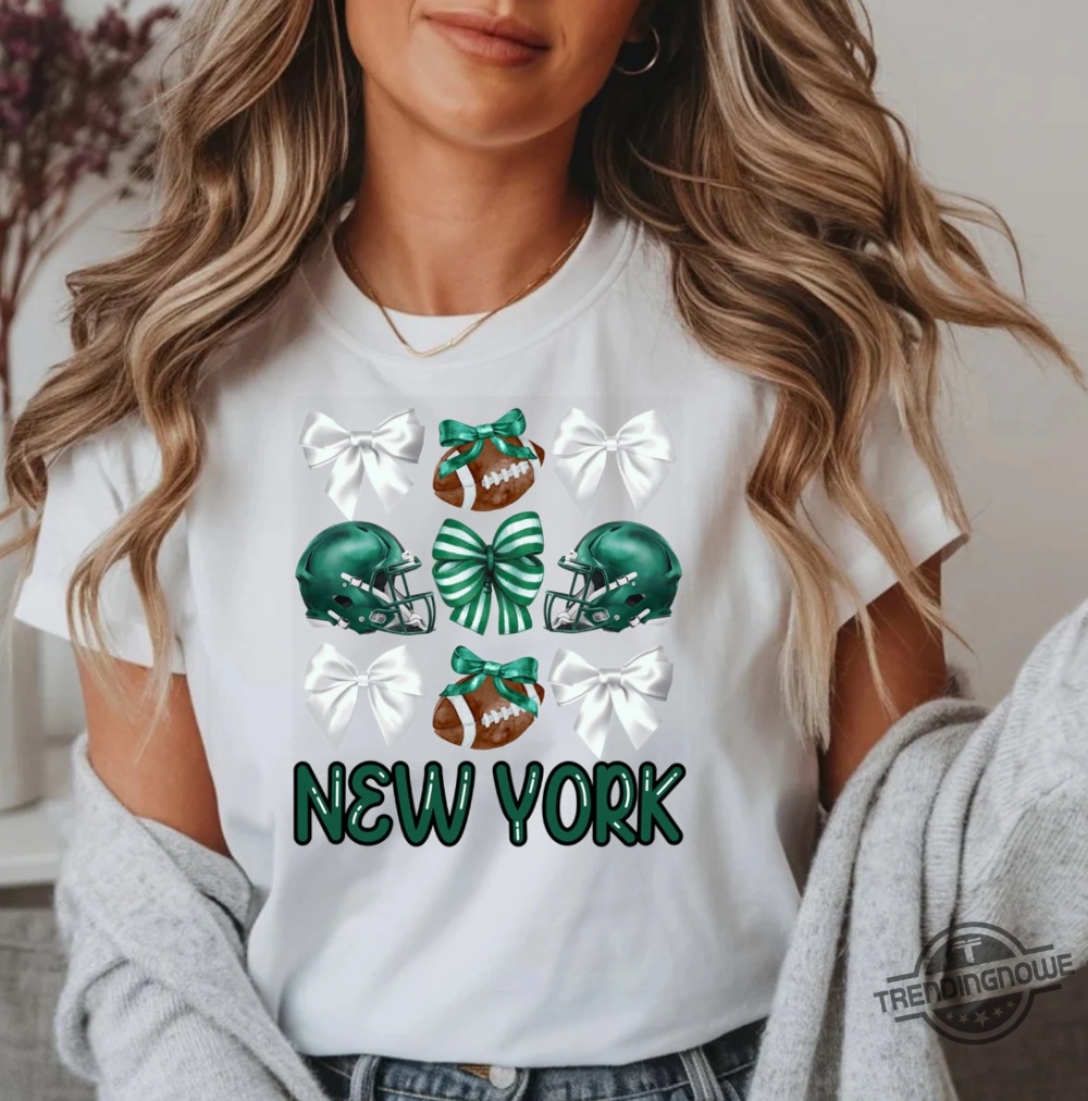 Jets Football Coquette Shirt Womens Jets Bow T Shirt Football Jets Shirt Football T Shirt