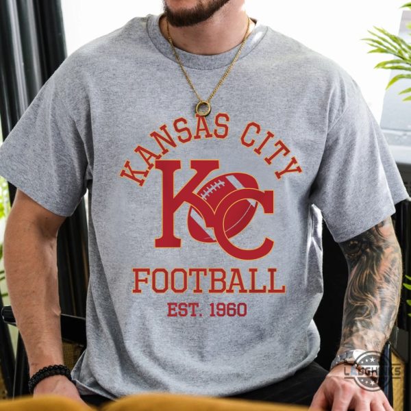 vintage kansas city chiefs graphic tee shirt kc football game day shirt gift for her him laughinks 2