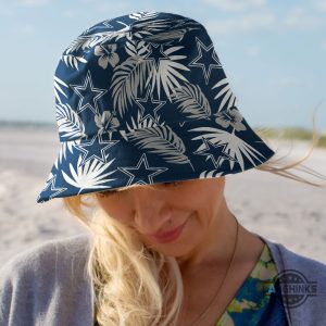 new tropical leaves dallas cowboys bucket hat