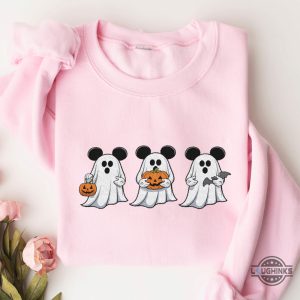 trick or treat mickey ghosts embroidered sweatshirt t shirt hoodie disney halloween spooky tshirt gift laughinks 2