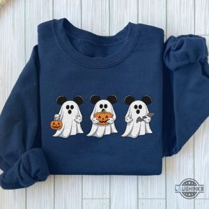 trick or treat mickey ghosts embroidered sweatshirt t shirt hoodie disney halloween spooky tshirt gift laughinks 3