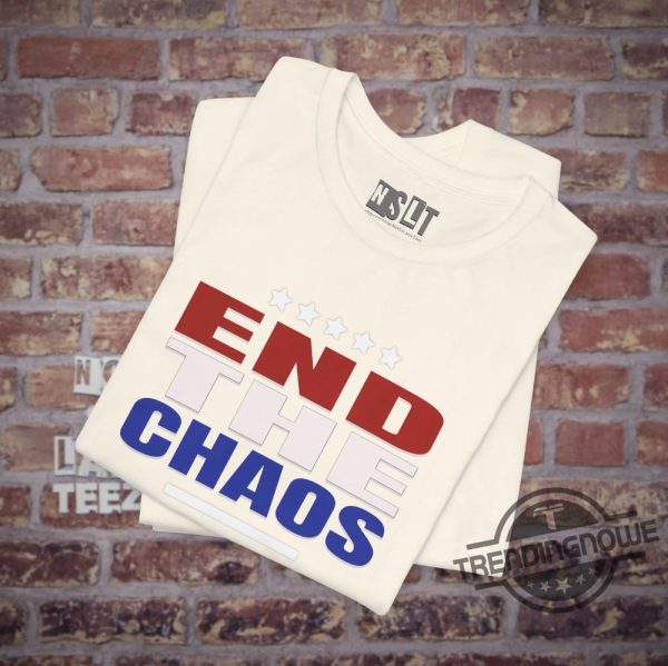 End The Chaos Shirt Debate 2024 Kamala Trump Shirt Election Campaign Shirt Presidential Race Merch Us Politics Gift T Shirt trendingnowe 2