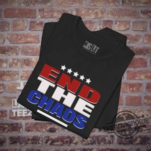 End The Chaos Shirt Debate 2024 Kamala Trump Shirt Election Campaign Shirt Presidential Race Merch Us Politics Gift T Shirt trendingnowe 3