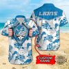 custom nfl grateful dead detroit lions hawaiian shirt and shorts