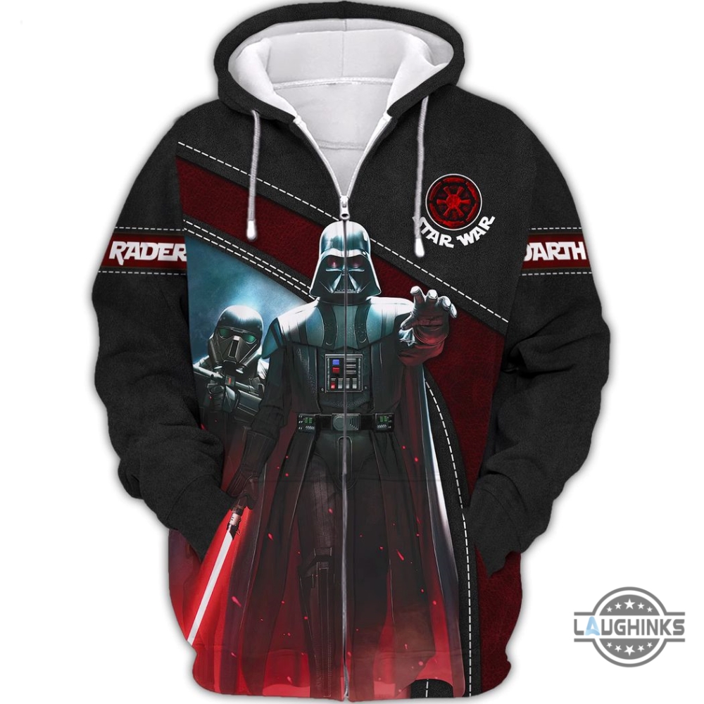 Star Wars Darth Vader Costume Halloween Cosplay 3D Hoodie Zip T Shirt Sweatshirt Sweatpants