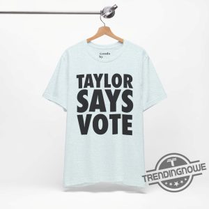 Taylor Says Vote Shirt Frankie Says Relax Unisex Short Sleeve Tee Kamala Harris Childless Cat Lady Sh1rt trendingnowe 4