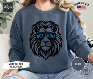 Detroit Football Shirt Lions Football Sweatshirt Detroit Football Crewneck Hoodie Detroit Sports Apparel Retro Lions Football Gift giftyzy 4