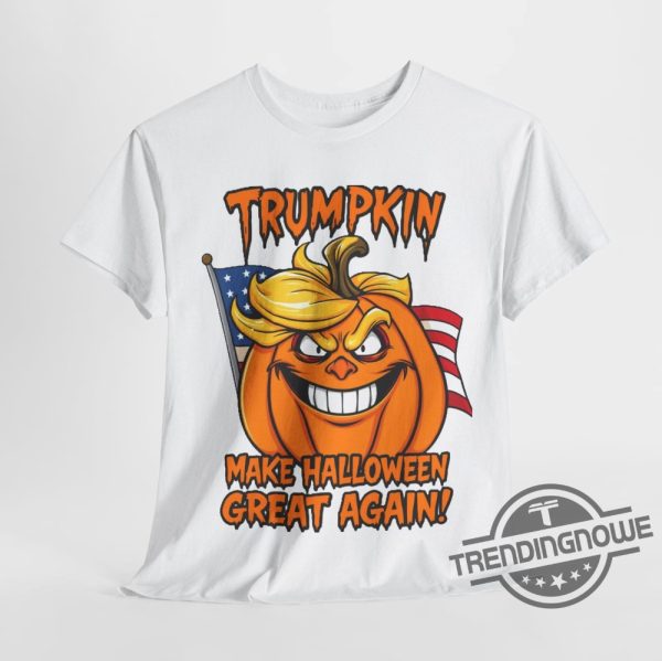 Make Halloween Great Trumpkin Shirt Halloween Pumpkin Tee Trump 2024 Shirt Funny Halloween Gift trendingnowe 2