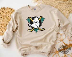 Mighty Ducks Unisex Sweatshirt Anaheim Ducks Shirt Nhl Unisex Hoodie Mighty Ducks Shirt revetee 8