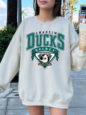 Anaheim Mighty Ducks Vintage Hockey Sweatshirt Trevor Zegras Sweatshirt Mighty Ducks Shirt Anaheim Ducks Shirt revetee 3