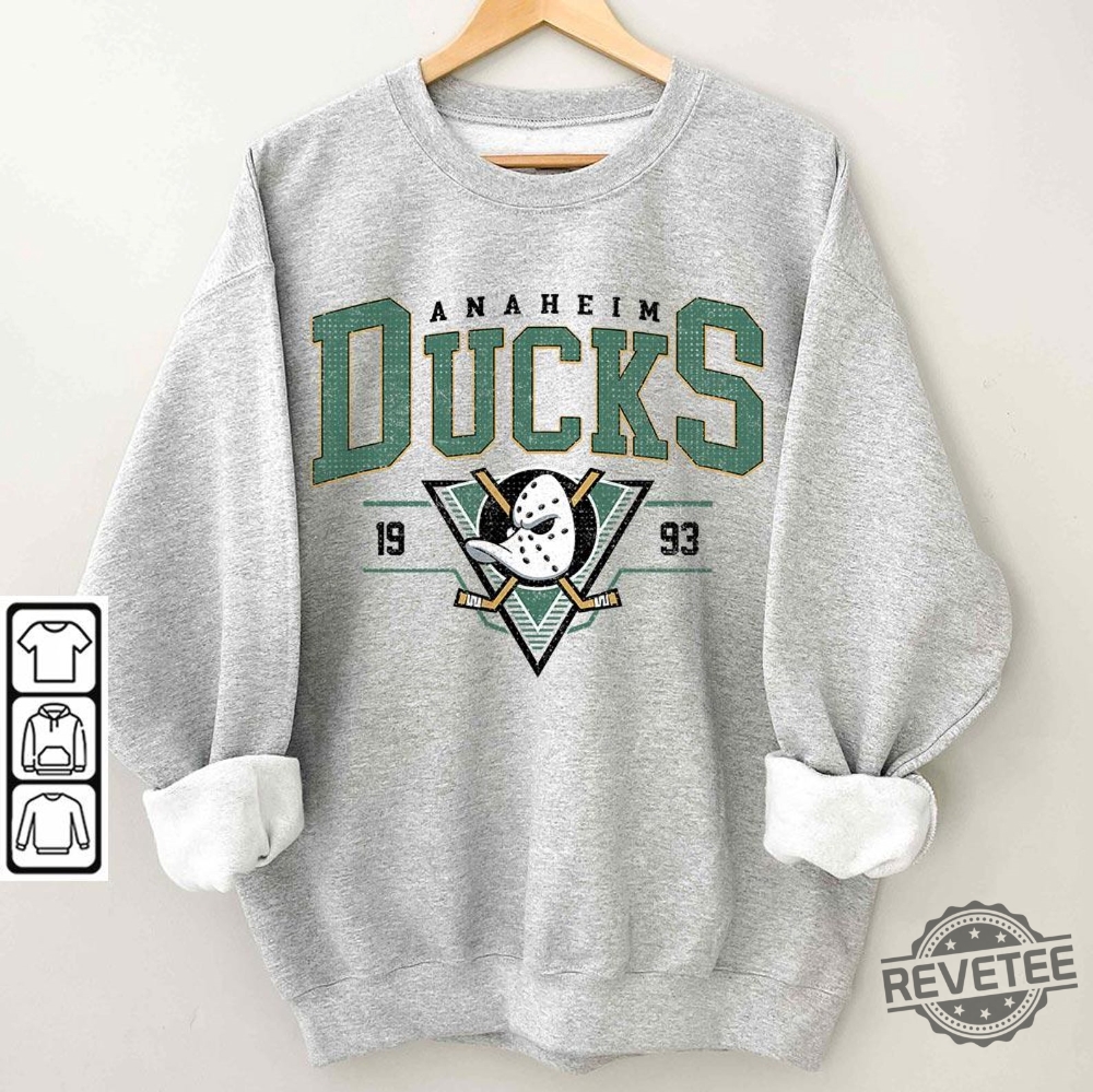 Vintage 90S Anaheim Ducks Shirt Crewneck Anaheim Ducks Sweatshirt Mighty Ducks Shirt Anaheim Ducks Shirt