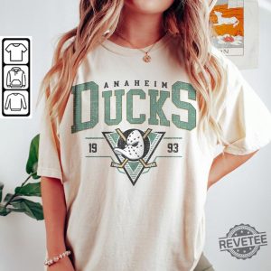 Vintage 90S Anaheim Ducks Shirt Crewneck Anaheim Ducks Sweatshirt Mighty Ducks Shirt Anaheim Ducks Shirt revetee 3 1