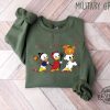 90S Halloween Sweatshirt Retro Halloween Ducks Shirt Halloween Cartoon Sweatshirt revetee 1