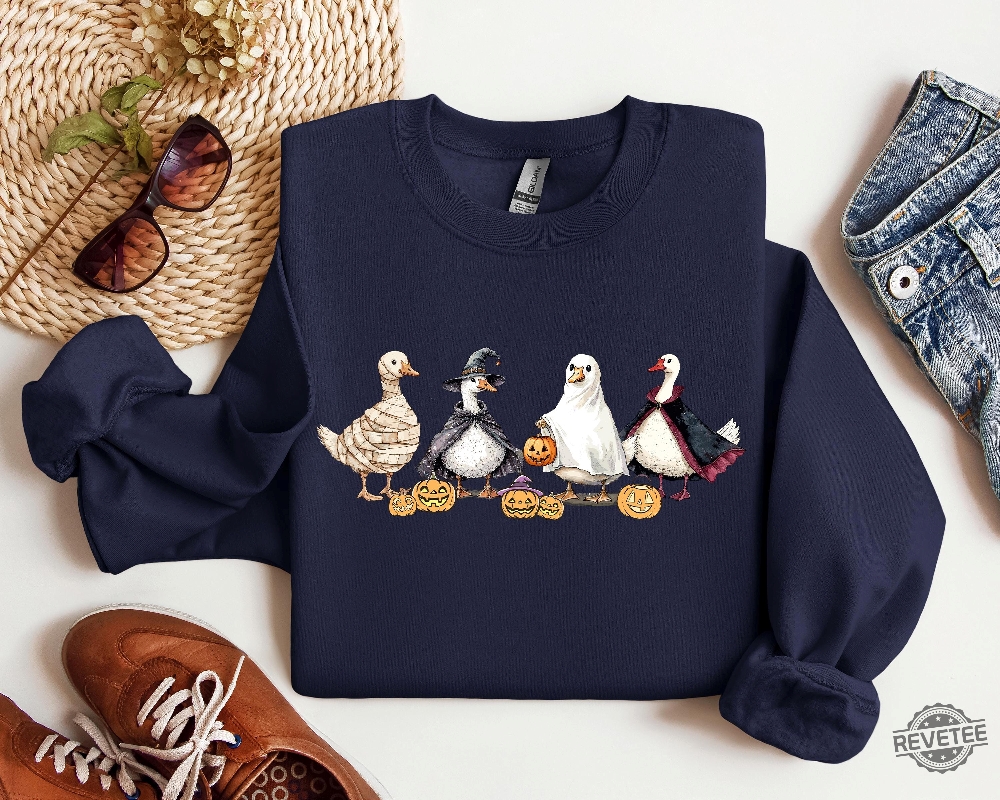 Halloween Ghost Ducks Sweatshirt Ghost Ducks Sweatshirt Anaheim Ducks Shirt Mighty Ducks Shirt