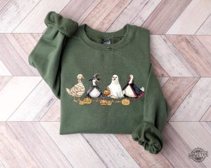 Halloween Ghost Ducks Sweatshirt Ghost Ducks Sweatshirt Anaheim Ducks Shirt Mighty Ducks Shirt revetee 3