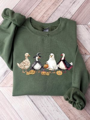 Halloween Ghost Ducks Sweatshirt Ghost Ducks Sweatshirt Anaheim Ducks Shirt Mighty Ducks Shirt revetee 3