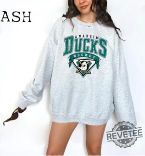 Vintage 90S Anaheim Mighty Ducks Sweatshirt Anaheim Ducks Shirt Mighty Ducks Shirt revetee 2