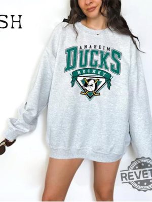 Vintage 90S Anaheim Mighty Ducks Sweatshirt Anaheim Ducks Shirt Mighty Ducks Shirt revetee 2