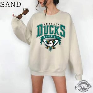 Vintage 90S Anaheim Mighty Ducks Sweatshirt Anaheim Ducks Shirt Mighty Ducks Shirt revetee 3