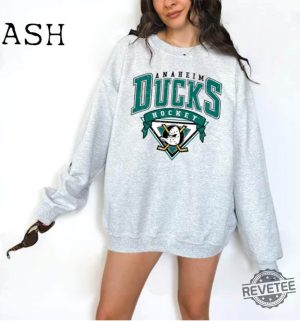 Vintage 90S Anaheim Mighty Ducks Sweatshirt Anaheim Ducks Shirt Mighty Ducks Shirt revetee 4