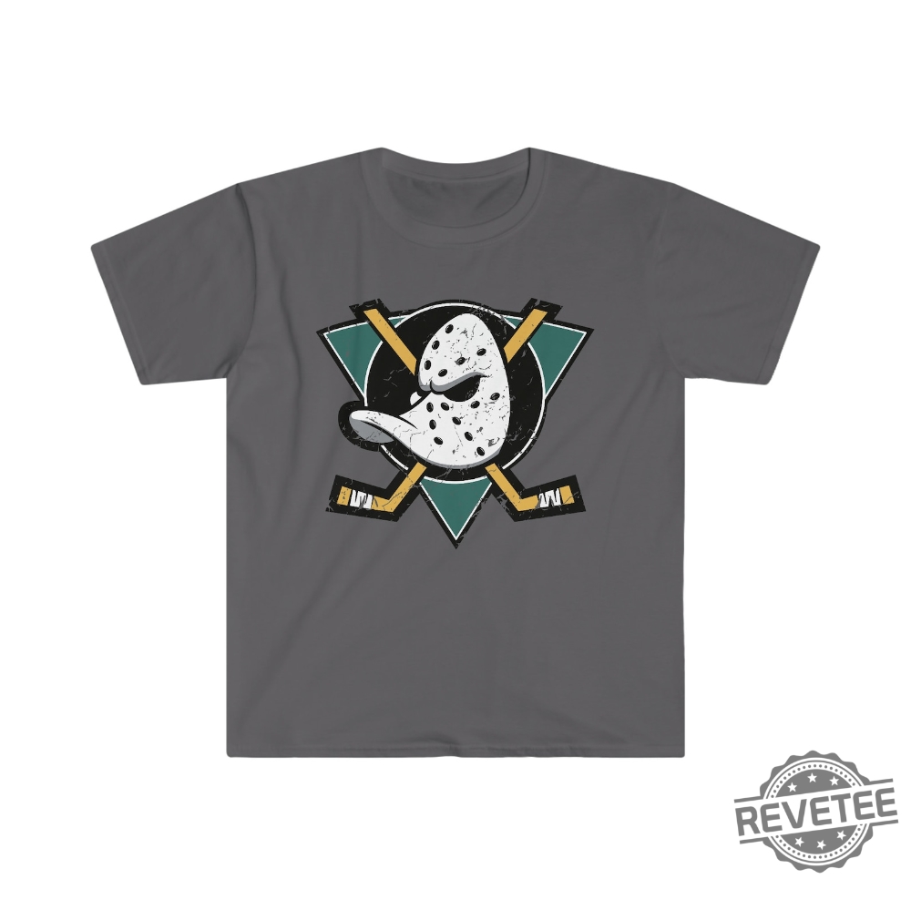 Anaheim Mighty Ducks Distressed Unisex Softstyle T Shirt Mighty Ducks Shirt Anaheim Ducks Shirt