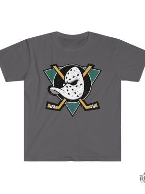 Anaheim Mighty Ducks Distressed Unisex Softstyle T Shirt Mighty Ducks Shirt Anaheim Ducks Shirt revetee 2