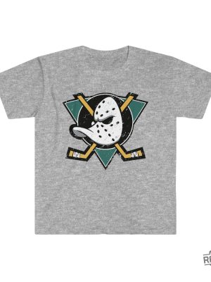 Anaheim Mighty Ducks Distressed Unisex Softstyle T Shirt Mighty Ducks Shirt Anaheim Ducks Shirt revetee 4