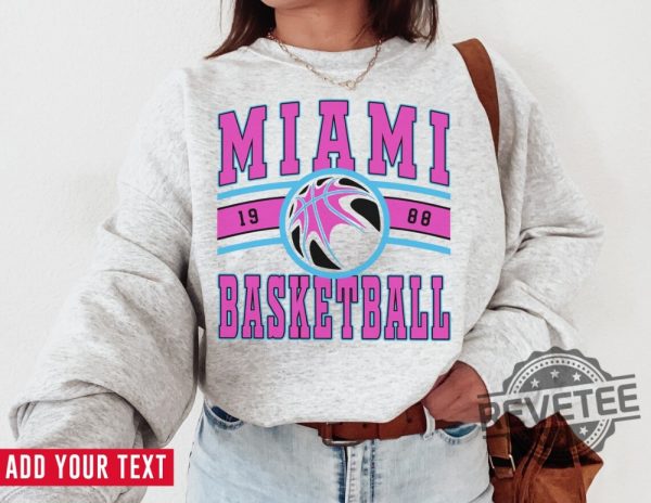 Vintage Miami Vic Sweatshirt Vice Sweater Miami Vic Vice T Shirt Vintage Basketball Fan Shirt Miami Heat Shirt revetee 1