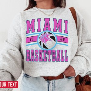 Vintage Miami Vic Sweatshirt Vice Sweater Miami Vic Vice T Shirt Vintage Basketball Fan Shirt Miami Heat Shirt revetee 2