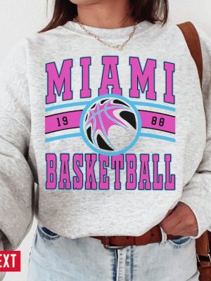 Vintage Miami Vic Sweatshirt Vice Sweater Miami Vic Vice T Shirt Vintage Basketball Fan Shirt Miami Heat Shirt revetee 2