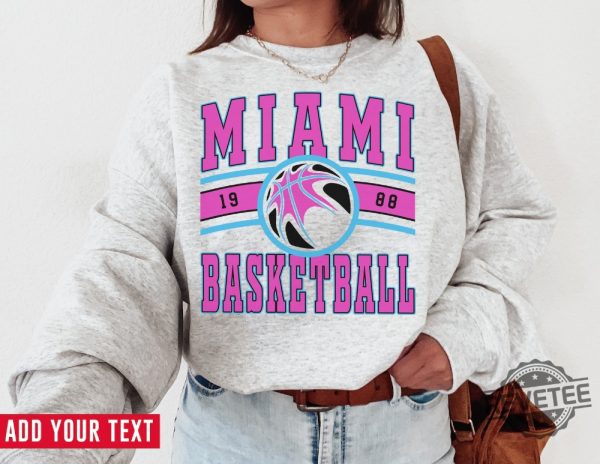 Vintage Miami Vic Sweatshirt Vice Sweater Miami Vic Vice T Shirt Vintage Basketball Fan Shirt Miami Heat Shirt revetee 2