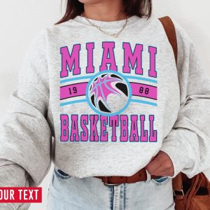 Vintage Miami Vic Sweatshirt Vice Sweater Miami Vic Vice T Shirt Vintage Basketball Fan Shirt Miami Heat Shirt revetee 4