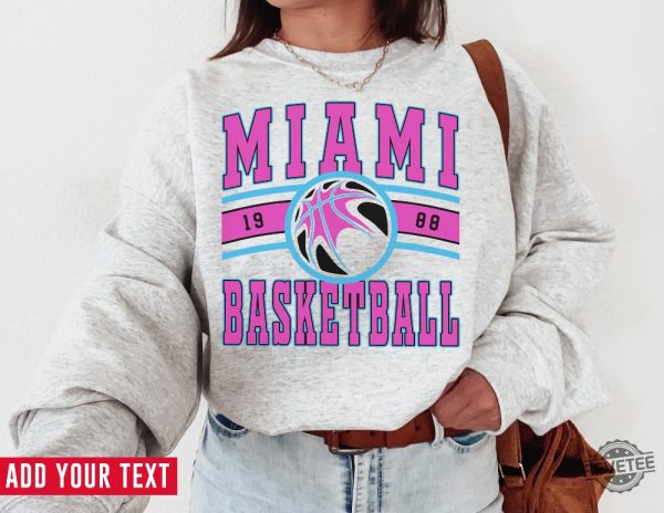 Vintage Miami Vic Sweatshirt Vice Sweater Miami Vic Vice T Shirt Vintage Basketball Fan Shirt Miami Heat Shirt revetee 4