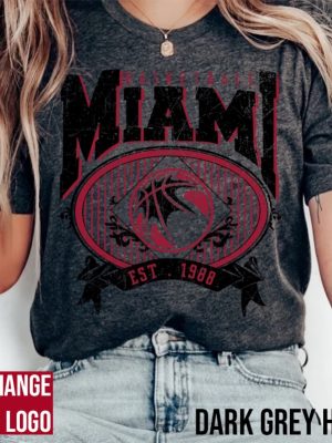 Miami Basketball Sweatshirt Miami Basketball Shirt Miami Heat Shirt revetee 2