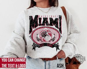 Miami Basketball Sweatshirt Miami Basketball Shirt Miami Heat Shirt revetee 3