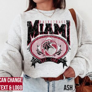 Miami Basketball Sweatshirt Miami Basketball Shirt Miami Heat Shirt revetee 3