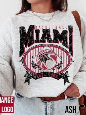 Miami Basketball Sweatshirt Miami Basketball Shirt Miami Heat Shirt revetee 3