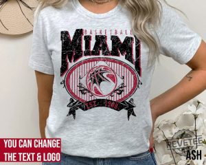 Miami Basketball Sweatshirt Miami Basketball Shirt Miami Heat Shirt revetee 4