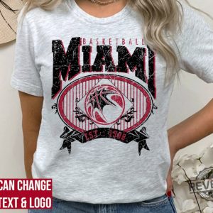 Miami Basketball Sweatshirt Miami Basketball Shirt Miami Heat Shirt revetee 4