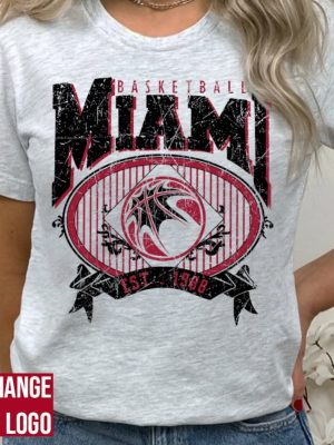 Miami Basketball Sweatshirt Miami Basketball Shirt Miami Heat Shirt revetee 4