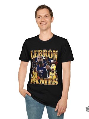 Vintage 90S Basketball Bootleg Style T Shirt Lebron James T Shirt Lebron James Shirt revetee 4