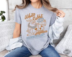 Retro White Rabbit Alice In Wonderland T Shirt Alice In Chains T Shirt revetee 1