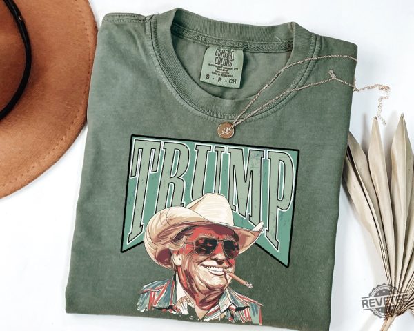 Trump Shirt Western Trump Tee Cowboy Shirt Make America Great Trump Daddy Shirt revetee 2