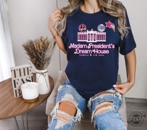 Madam Presidents Dream House Shirt Kamala Tim 2024 Sweatshirt Harris Walz Tshirt Voting Gift 2024 Election Hoodie Democrat Shirt giftyzy 4