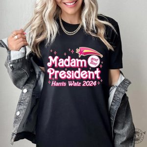 Madam President Harris Walz 2024 Shirt Kamala Harris Tshirt Madam President Hoodie Tim Walz Harris Walz Sweatshirt Election 2024 Shirt giftyzy 2