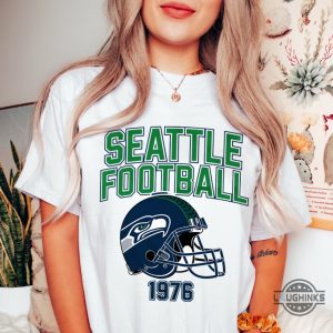 seattle seahawks football vintage 1976 sweatshirt t shirt hoodie retro gift for seattle football fans laughinks 1 1