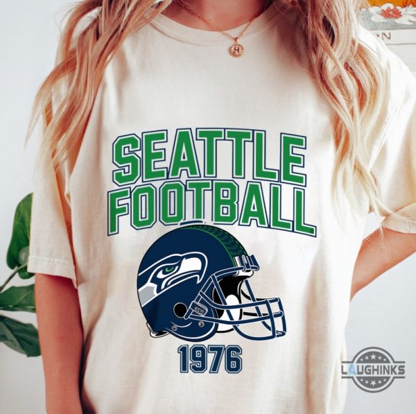 seattle seahawks football vintage 1976 sweatshirt t shirt hoodie retro gift for seattle football fans laughinks 2 1