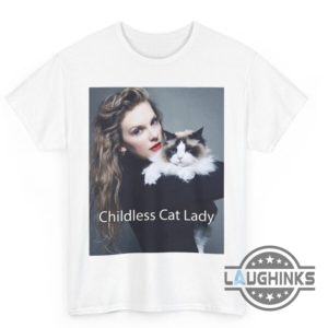 taylor swift childless cat lady t shirt sweatshirt hoodie swiftie endorsement for president kamala harris 2024 tee laughinks 1