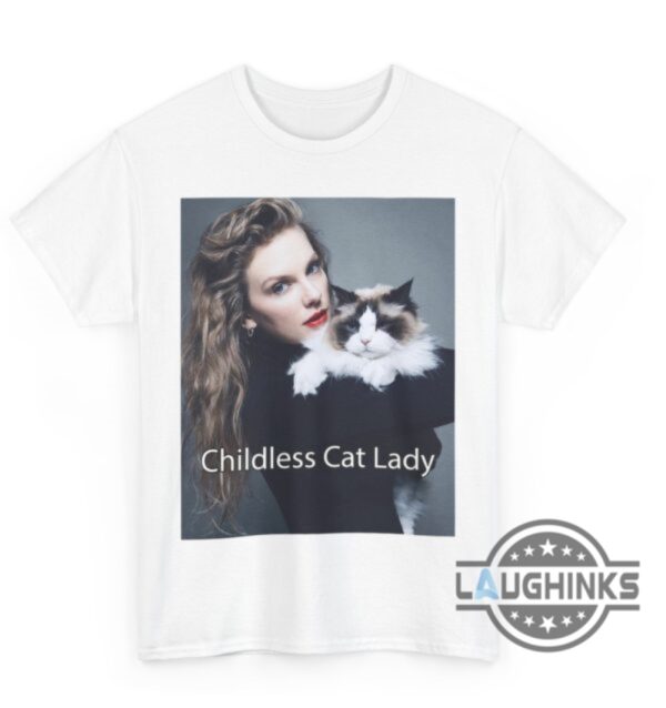 taylor swift childless cat lady t shirt sweatshirt hoodie swiftie endorsement for president kamala harris 2024 tee laughinks 1