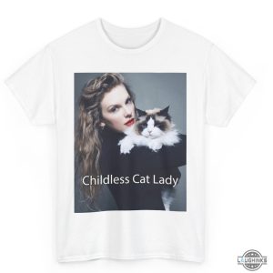 taylor swift childless cat lady t shirt sweatshirt hoodie swiftie endorsement for president kamala harris 2024 tee laughinks 2